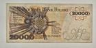 Poland Banknote 20000 Zlotych 1989 Prefix S