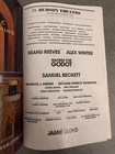 New Broadway Play Playbill 2025 - Waiting For Godot -  Keanu Reeves  Alex Winter