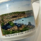 Norwich  Connecticut Ct Antique Birds Eye View Souvenir China Creamer