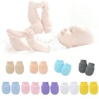 Solid Color No Scratch Mittens Infant Boy Girl Handguard Gloves Hand Socks Gifts
