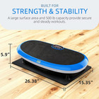 Signature Fitness Vibration Plate Exercise Machine  500lbs Capacity With Resista