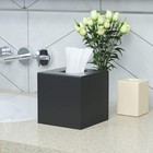 Tissue Box Cover Acrylic Holder Napkin Dispenser Black 5 4  Home Office