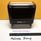 Nonmachinable Rubber Stamp Red Ink Self Inking Ideal 4913 Non-machinable