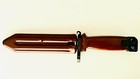 Original Chinese Military Red Bakelite Bayonet With Sheath  Circa 1970 s