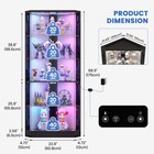 5-tier Corner Display Cabinet With Rgb Lights  Curio Showcase For Collectibles