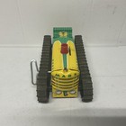 Vintage Marx Climbing Tractor  5 Wind Up Tin Litho Toy With Key 1950s 