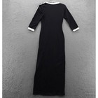 Adidas Originals Womens Black 3 Stripe Adicolor Maxi Dress Size Small New