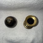 Vintage Van Cort Wood   Brass Egg Kaleidoscope W Brass Stand 3 75    Usa