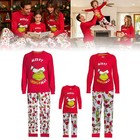 Christmas Family Matching Pyjamas Adults Kids Grinch Nightwear Pajamas Pjs Ae