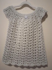Crochet Handmade Baby Girls Dress 18-24 Months Elephant Gray