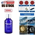 Pro Car Headlight Lens Restoration Repair Kit Polish Cleaner Cleaning Tool Usa