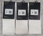 3 Nike Squad Soccer Socks Men s Medium  6-8  Knee High White Black Nwt