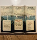 Vintage St Louis   Main Routes Thru Central Us  Chain Of Rocks Bridge Map