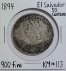 El Salvador 50 Centavos 1894
