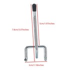 50pcs Peg Hooks 2 Inch Pegboard Hooks Safety Black Tip Peg Board Hooks