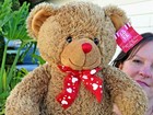 New Large Dan Dee Brown Love Teddy Bear W heart Bow Plush Stuffed Animal Doll