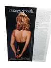 1987 Black Velvet Whisky Sexy Woman Front And Back Original Print Ad Vintage 80s