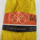 Belgo Sport Yarn Lot 30 Skeins All Virgin Wool Canary Yellow Mothproofed Belgium