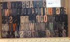 Letterpress Wood Type 10 Line 1-2 3   Gothic Bold  missing Cap E k   93 Pcs Mw65