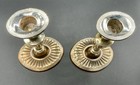 Vintage Pair Of Gorham Silver Plated Weighted Candlestick Holders Needs Polish