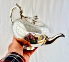 Sterling Silver Queen Victoria Royal Family Teapot Trophy  Princess Louise 1870 