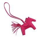 Hermes Rodeo Pm Bag Charm Agneau Milo Rose Mexico Y Horse Accessory 90280807