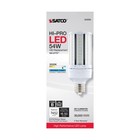 Satco S49394 - 54 Watt Led Hid Replacement Corncob Bulb 5000k  1 2 4  Or 6 Pack 