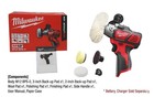 Milwaukee M12 Bps-0 Cordless Compact Polisher Sander Grinder Bare Tool Body New