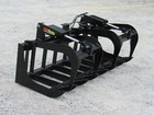 60  Root Grapple Bucket And 42  Long Pallet Forks Attachment Combo Quick Attach