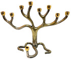 Vintage Jewish Tree Of Life Hanukkah Menorah Judaism Judaica Israel Hebrew