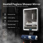 Heated Anti-fog Shower Shaving Mirror 9 5 8 Inch Led Shower Mirror Fogless For S