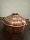 Mixed Metal - Copper And Brass Vintage Container With Lid