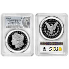 2024-s  1 Proof Morgan And Peace Silver Dollar 2pc Set Pcgs Pr70dcam Fdoi Mor   