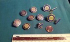 Lot 8 Vintage Hospital Volunteer Award Lapel  Brooch Pins Some W  Hours Charms