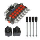 Hydraulic Backhoe Directional Control Valve W  4 Joysticks 6 Spool 11 Gpm