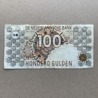          Netherlands 100 Gulden Banknote 1992 Hidden Owl      As Watermark   Amsterdam