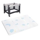 38x26in Trifold Pack N Play Mattress Pad Portable Crib Playpen Soft Breathable