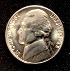 1943 D Jefferson Nickel Unc  Full Steps  War Nickel  Silver  Enn Coins