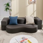 Full Size Convertible Futon Sofa Bed Floor Foldable Foam Mattress Sleeper Gray