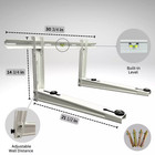 Outdoor Wall Mounting Bracket For 6000 - 28000 Btu Mini Split Condenser