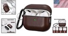 Leather Case Cover For Airpods Pro 2 Genuine Protective Dark Brown Men