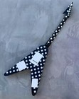 Randy Polka Dots V Model Electric Guitar Floydrse Tremolo Glossy Finished