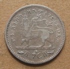 1902-1903 Ethiopia 1 Gersch - Circulated Condition - 16 5mm Silver Coin