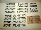 12 Vintage Theater Movie Poster Signs For Glass Showcases   1956 Coming Movies