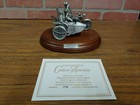 Harley Davidson Fine Pewter Sculpture  catch Of The Day  Limited Edition  Coa