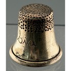Vintage Thimble Sterling Silver Sewing Large 19mm Interior Xrf Tested Colombia