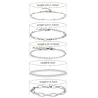 Silver Chain Bracelet For Women stake Layered Dainty Link Paperclip Bracelets Se