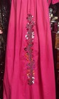 Beautiful Pink Mexican Oaxaca Multi Color Embroidery White Crochet M l