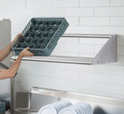 42  Wall Mount Stainless Steel Glass Dish Glass Rack Shelf Commercial Dishwasher