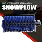 Hydraulic Broom Sweeper Attachments For Mini Skid Steer Loader Sweeping Snow New